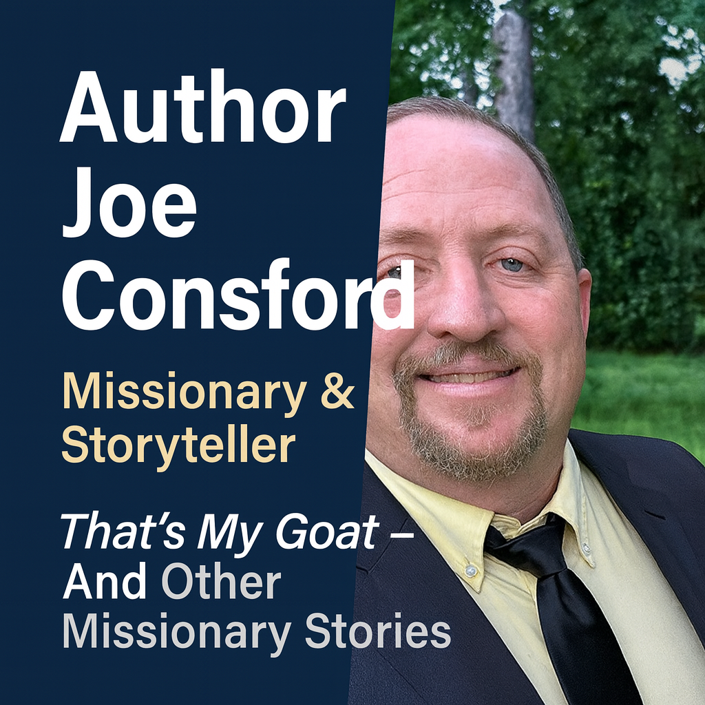Author Joe Consford – Missionary, Storyteller, and Writer of That’s My Goat – And Other Missionary Stories